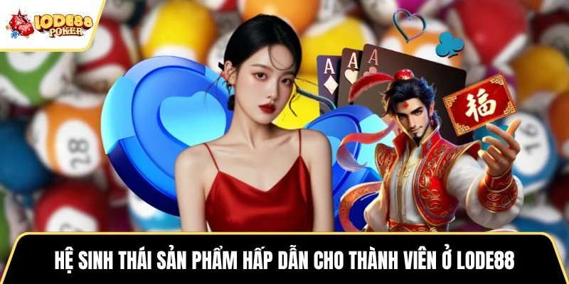 Hệ sinh thái sản phẩm hấp dẫn cho thành viên ở LODE88