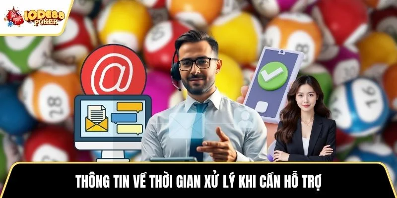 Thông tin về thời gian xử lý khi cần hỗ trợ